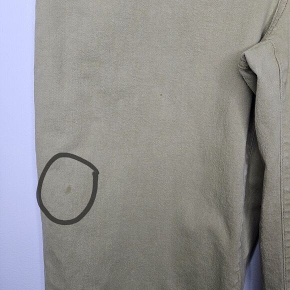 MADEWELL Women's Emmett Wide Leg Pants Green Size 32 High Rise Stretch - Picture 4 of 10